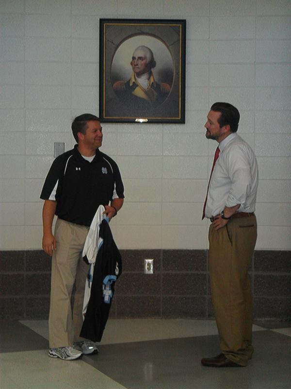 Walt Ellison orchestrated the hanging of George Washingtons portrait in the rotunda. Chad Phillips discusses the actions of our first president with Ellison.