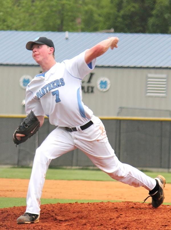 Sophomore+pitcher+Adam+Goodman+pitched+all+seven+innings+in+the+Panthers+win+in+the+region+championship+game+against+Whitewater.++He+struck+out+four+batters+and+allowed+only+four+hits.++Goodman+has+verbally+committed+to+UGA.+