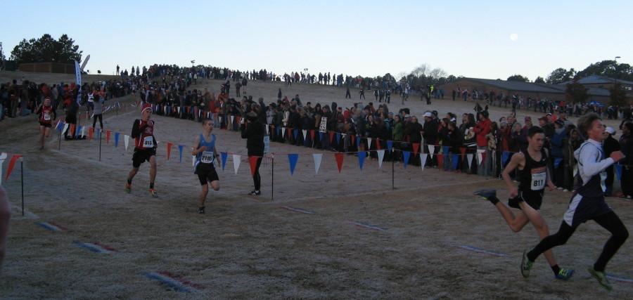 Sophomore Joshua Tysor had been consistently behind seniors Alex Casado and Josh Warren all season. But recently, Tysor had been ranked #2 behind Warren. He ended up finishing 39th behind Casado (34th) and Warren (12th)