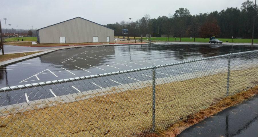 Wishes granted: Golf cart parking lot almost ready