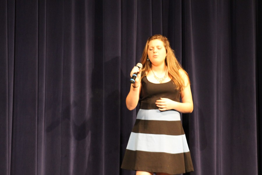 Also from the middle school, Lauren Ross rocked the high school stage with her powerful vocals. 