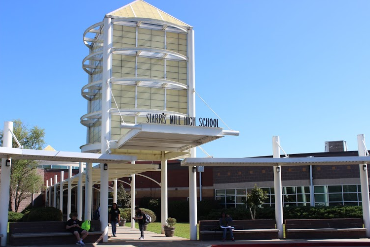 Aug. 25, 2015- The afternoon sun shines down on the school. Starr’s Mill High School was built in 1997 and is now home to approximately 1,400 students and 100 faculty and staff members.