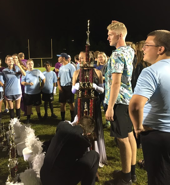 Sept. 26, 2015 - The Panther Pride marching band wins Grand Champion Band of the Oconee Classic marching contest on Sept. 26. Afterward, the band members celebrated by going to Wild Adventures amusement park.