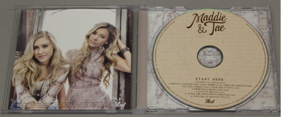Maddie & Tae are an up-and-coming country duo whose first album, Start Here was released August 2015.