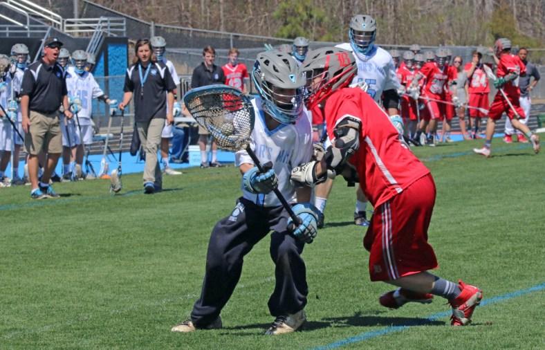 Senior Drew Van de Motter aggressively pursues the ball during the spring of his junior year.