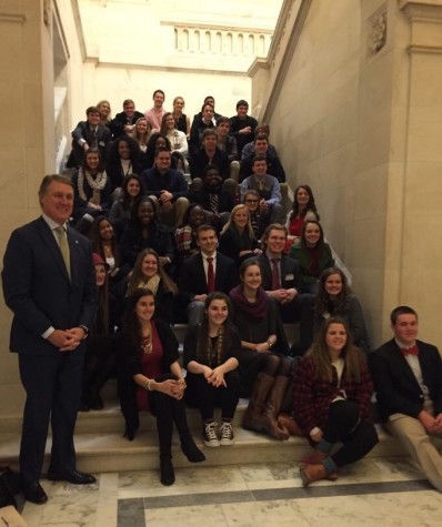 This year’s Close Up attendees pose with Senator David Perdue. Students who attend the Close Up program in 2017 will have the rare opportunity to see a presidential inauguration and attend the inaugural ball.  
