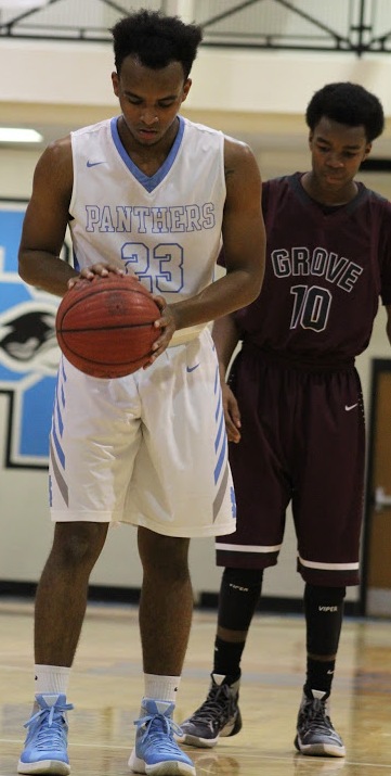A Starr’s Mill player squares up in preparation for a free throw against Union Grove. Poor free throw shooters in the NBA practice their form and technique as much as possible to off-set any advantage the hack-a-Shaq strategy may give opposing teams.