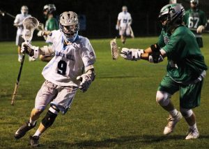 A Panther player streaks down the field toward the goal. The Panthers continuously attacked the middle of the field and made quick passes in attempt to score. The tactic worked and the Panthers won 13-6 against McIntosh on Friday night. They play their final game of the regular season tonight against Fayette County away at 7:15 p.m.