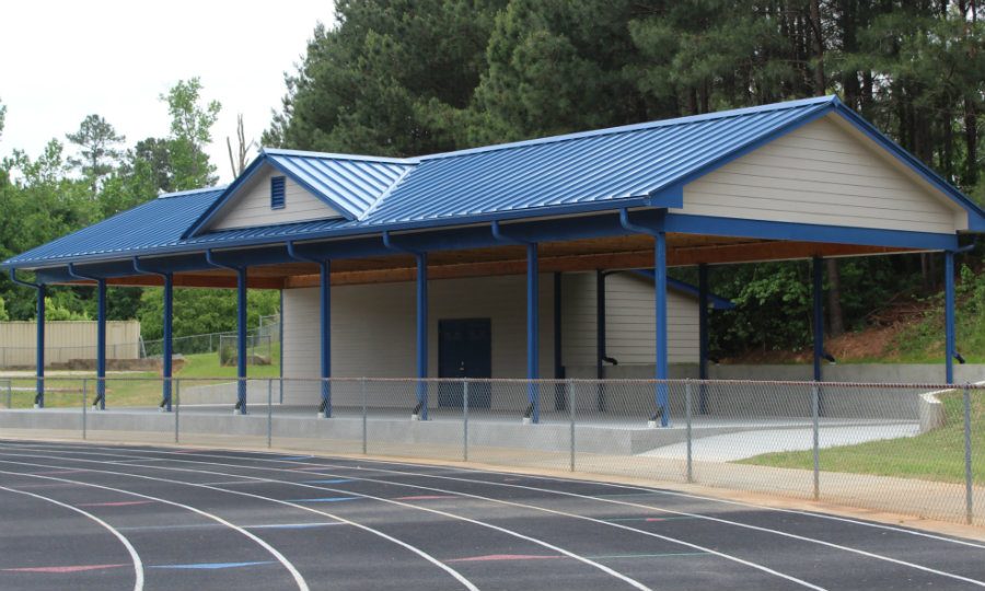 The Mill’s pavilion in the Panther Stadium was built in the beginning of January for the use of the track and field storage and as a resting stop during competitions. The booster club funded the pavilion from sponsorships and donors, and is soon to name the pavilion off of the highest sponsor. 