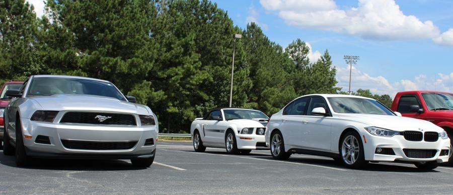 Some students receive expensive cars from their parents because it’s part of a family tradition. “My dad had a mustang, my mom had a mustang, so we are kind of a mustang family,” senior Austin Zaharoff said. 