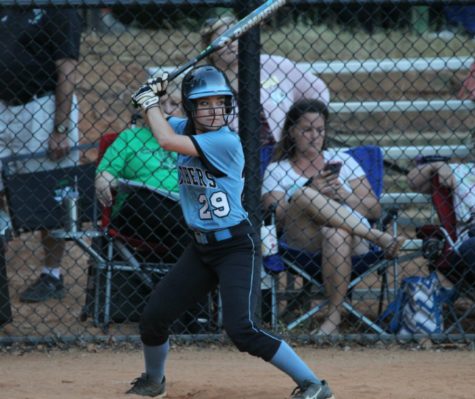  A Lady Panther waits at the plate for the next pitch. Freshman Kendall Robinson led the Mill to a 4-0 win against McIntosh.