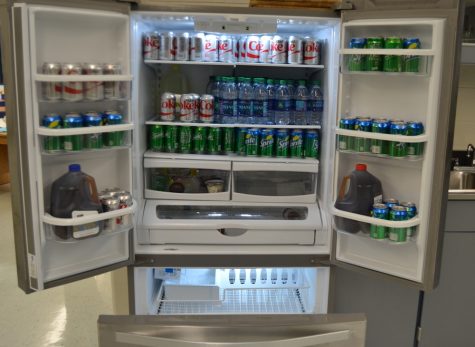 This stainless-steel, commercial-sized refrigerator is one of the new upgrades to Family Consumer Sciences teacher Cheryl Clower’s kitchen. Due to the age of the previous equipment and changes in the curriculum, the county funded this 15,000-dollar upgrade. 