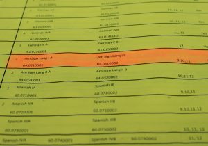 Starr’s Mill has offered an American Sign Language 1 class since 2015.  However, this year, even with the course on the student course request sheet (pictured here), 96 students missed the opportunity to take ASL because an agreement could not be reached on how the course would be funded.