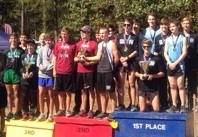 Starr’s Mill varsity boys celebrate first place in the 3-AAAAA region meet. The Panthers had three boys in the top ten to help achieve the victory, while the girls placed second in the region despite having four runners finish in the top-10.
