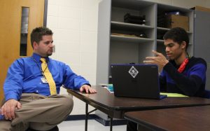 Spencer often conducts individualized instruction, which gives him the opportunity to assist his students in learning and understanding new or challenging content. “To be able to take something that is so challenging for a number of students and find strategies, graphic organizers, and resources to make it easier, not so that they can get a higher grade, but so they have the strategies for the future, is what it’s all about,” Spencer said.