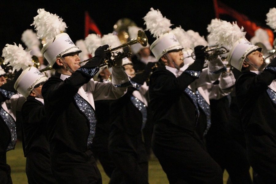 The trumpet section performs their anger movement. “We try to create an artistic show that we love performing and is also educational and entertaining and possibly competitive. If we do that, we're successful,” King said. 