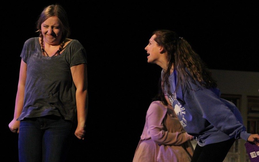 Andrew Snider’s Advanced Drama ll class rehearses days before opening the show. “I think that we are all a little nervous going into our final week of rehearsal as we are with every show we have participated in I believe that we have all come an incredibly long way and that the audience definitely has a wonderful funny and spirited show headed their way,” student director and senior Jordan Bobbitt said.  
