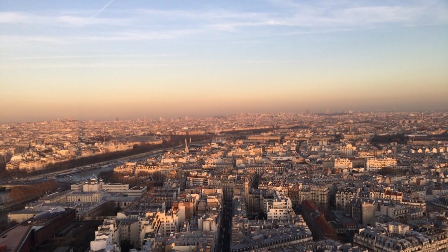 Senior+Devin+Fourqurean+took+this+picture+while+she+admired+the+view+from+the+top+of+the+Eiffel+Tower.+%E2%80%9CIt+was+really+cool+to+see+Paris+from+that+high+up%2C+especially+because+you+cant+see+the+edge+of+Paris.+It+just+makes+you+realize+just+how+big+and+gorgeous+%5Bthe+city%5D+is%2C%E2%80%9D+Fourqurean+said.+