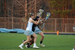 Two Panther defenders collapse on a Fayette county player. The Panthers’ held possession most of the game, but when they didn’t have the ball, they forced many turnovers.