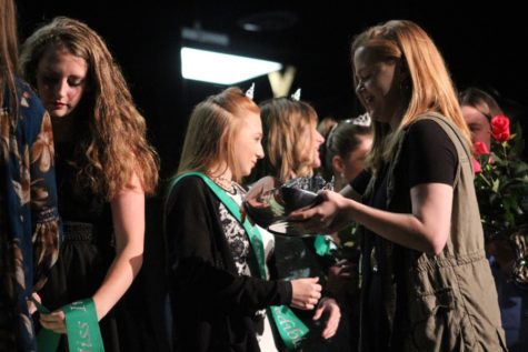 The female participants of the Peers Are Linking Students pageant are all awarded with a sash and crown. The PALS pageant is an event which allows students with disabilities to shine on stage and interact with their peers. Students at the Mill and at Whitewater High were also able to escort a participant or help backstage. “So many people from the community are more than happy to help in any way they can,” Starr’s Mill alumni Elizabeth Keown said.