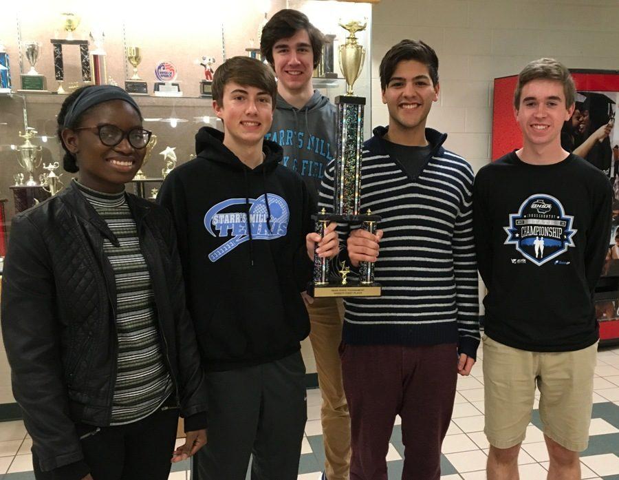 On Feb. 11, the Academic Team traveled to Flowery Branch, Ga. to participate in the state competition. For the first time in six years, Starr’s Mill won the first place title. 