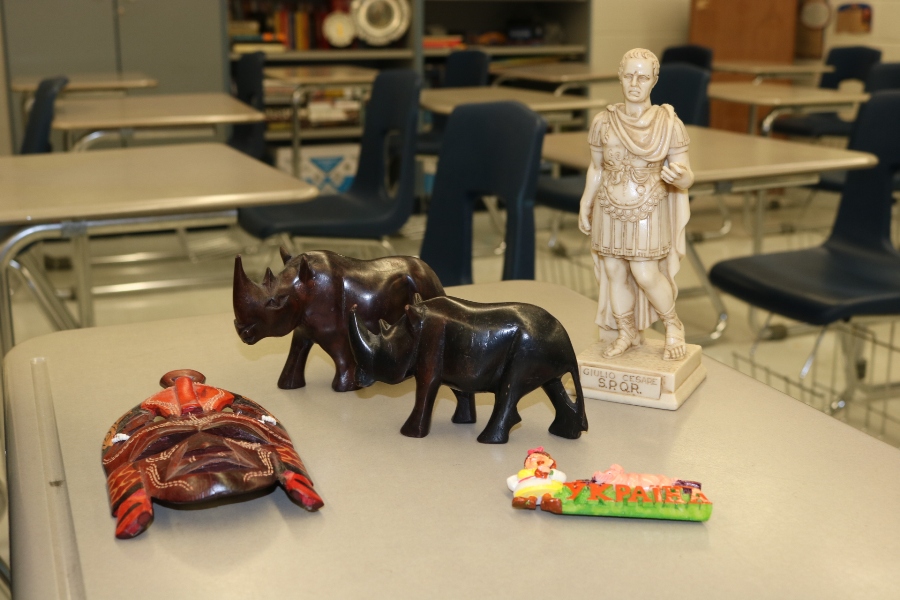 During one club meeting this year, students brought in artifacts from different countries and discussed their meaning and significance. This year the club focused on festivals and different foods associated with those festivals. 