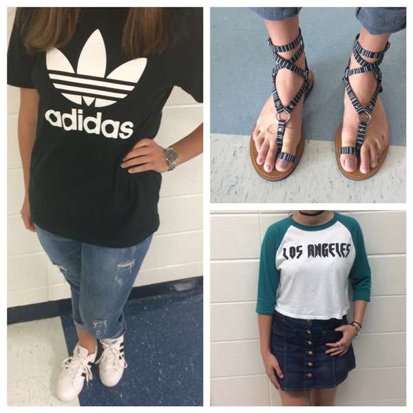 Students at the Mill show off different trends during the first three weeks of school. There are many styles floating around the school because everyone has their own style.