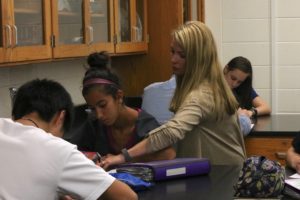 Kelly Rock earned Teacher of the Year this year for her extreme dedication and passion to inspire her students. “She has taken the time out of her morning and afternoon to help me with science fair and she always makes sure I understand what I’m doing in Biology,” Rock’s current student Claudia Williams said. 