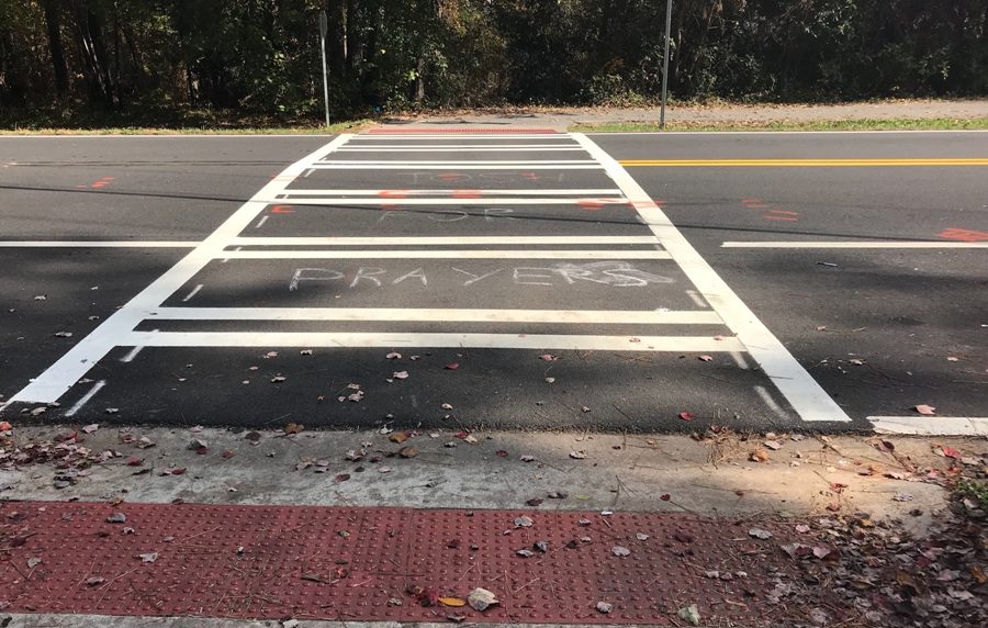 On Nov. 6, the third wreck this year occurred on the Foreston Place crosswalk. The crash sent one student to the hospital. County officials are developing a plan to re-route the golf carts to make crossing Redwine Road safer for students.