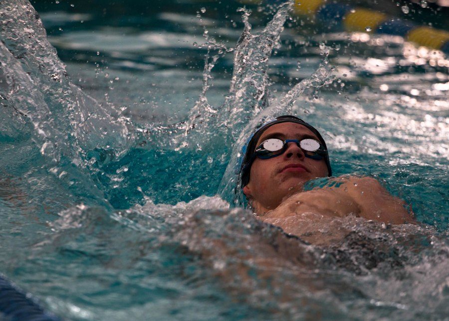 A Panther swims in the first meet of the year. The Mill’s swim team has come out on top in their first two meets and look to place first in their next meet, the Carrollton Classic, on Dec. 2.