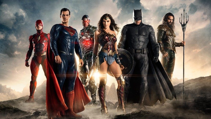 The Justice League stands together, prepared to fight whatever comes their way. Ben Affleck (Batman), Henry Cavill (Superman), Gal Gadot (Wonder Woman), Ezra Miller (The Flash), Jason Momoa (Aquaman), and Ray Fisher (Cyborg) come together in one huge blockbuster combining a mix of loveable personalities to make some movie magic.