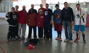 Two days before the new year, several Starr’s Mill teachers played street hockey. Genovese organized this event and it has been a tradition for six years.  