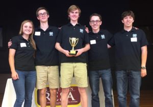 The Starr’s Mill math team won this year’s annual Griffin RESA division two trophy. “[The atmosphere] was pretty relaxed,” senior Elena Wernecke said. “All the teams were just hanging out and laughing before it started.”