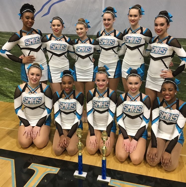 The Pantherettes celebrate their 3rd place finish at the Magic City Dance Team Championship. The team has had a successful season so far this year and heads to state this Saturday hosted at McIntosh High School.