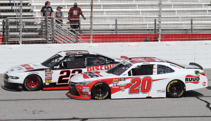 Xfinity Series rookie Christopher Bell battled against MENCS veteran drivers throughout the day. The driver of the No. 20 Ruud Toyota from Joe Gibbs Racing finished third behind runner-up Joey Logano in the No. 22 Discount Tire Ford after Kevin Harvick dominated the race.
