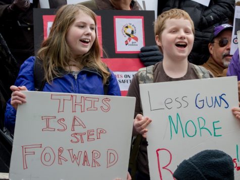 Protesters gather in Maryland to support gun regulation following the Sandy Hook School Shooting. Public outcry against gun violence has been loud and clear, government response on the other hand has been less than sufficient.