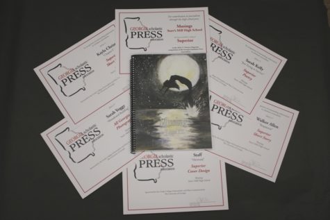 Volume XIII of MUSINGS earned six separate awards from the Georgia Scholastic PRess Association. The cover of the magazine was diligently picked to be eye-catching, interesting, and showcase a magazine others would want to read.