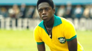 Kevin de Paula, seen here playing in the 1958 World Cup final, portracy Pele in “Pele: Birth of a Legend.” In the movie, De Paula accurately portrays the struggles and accomplishments Pele fulfilled throughout his life.