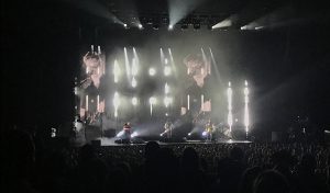 South Carolina rock band, NEEDTOBREATHE, performs at the Verizon Amphitheater in Atlanta, Georgia. The band recently came to Atlanta on their domestic tour, which will last until October