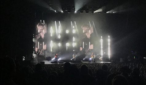 South Carolina rock band, NEEDTOBREATHE, performs at the Verizon Amphitheater in Atlanta, Georgia. The band recently came to Atlanta on their domestic tour, which will last until October