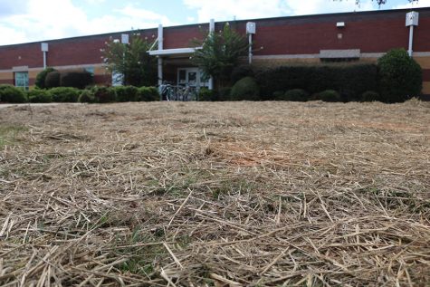 The facilities workers had to dig up the attendance entrance in order to fix a clog last week. The project was completed in two days. 