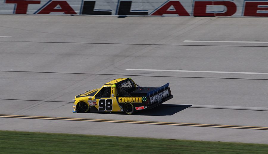 Grant+Enfinger%2C+driver+of+the+No.+98+Champion+Power+Equipment%2FCurb+Records+Ford+F-150+for+ThorSport+Racing%2C+finished+third+in+final+practice+after+having+engine+issues+in+the+first+session.+Enfinger+is+already+locked+into+the+next+round+of+the+playoffs%2C+so+his+results+at+Talladega+won%E2%80%99t+affect+his+championship+run.+