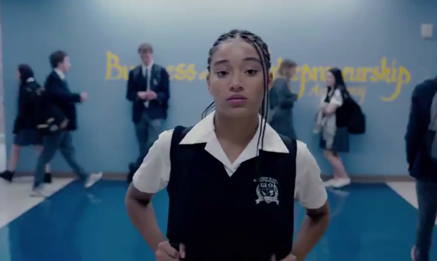 Starr Carter, played by Amandla Stenberg, walking the halls of Williamson Prep. “The Hate U Give” shows how teen movies are growing up from their normal romances and talking about issues that are plaguing America. This movie gives an insight into police brutality against black people and it confronts racism against all minorities. 