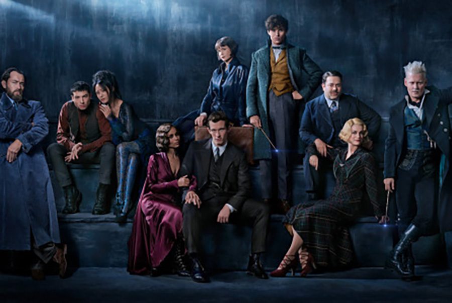 The “Fantastic Beasts: Crimes of Grindelwald” cast poses for a picture in their characters to advertise the release of their newest movie. This movie continues the narrative that began with “Fantastic Beasts and Where to Find Them” and brings back all of the fan-favorite characters for an intense continuation of the story.