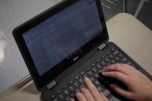 Student writes their research paper for an English class instead of studying for final exams. The stress from finals can be overwhelming and how you deal with that stress can determine how productive you are.  