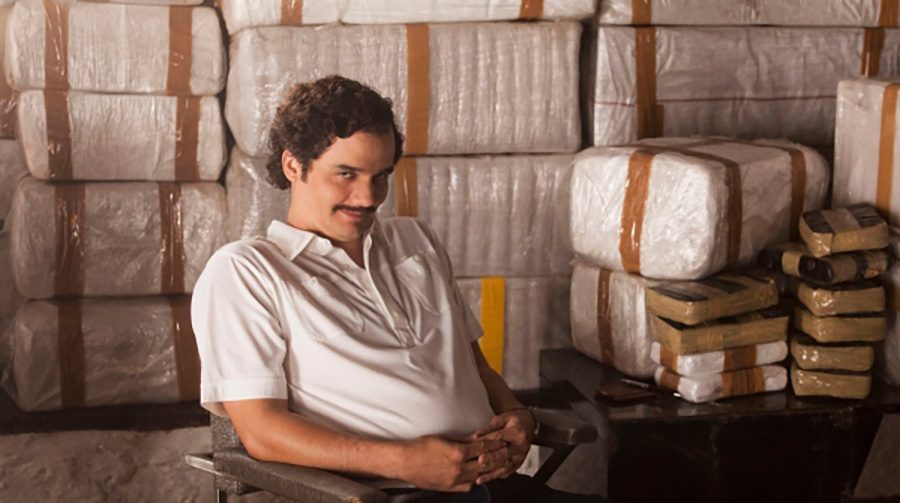 “Narcos” character Pablo Escobar (Wagner Moura) stands in front of the product that gave him such tremendous power. He needs to be remembered for being the malicious, cruel killer that he is, not for the riches that he gained from his vile actions. 
