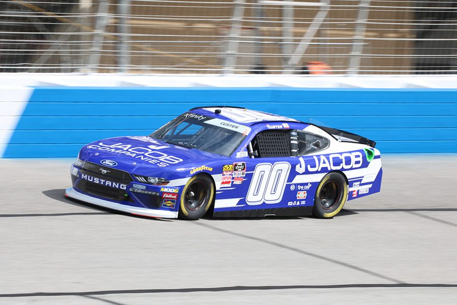 Cole+Custer%2C+driver+of+the+No.+00+Jacob+Companies+Ford+for+Stewart-Haas+Racing%2C+finished+first+in+the+first+NASCAR+Xfinity+Series+practice+with+a+top+speed+of+178.218+mph%2C+good+enough+for+a+time+of+31.108+seconds.+No+manufacturer+dominated+the+top+five%2C+but+Chevy+had+nine+drivers+finish+in+the+top+15.