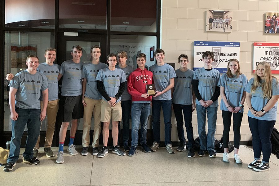 Starr’s Mill History Bowl team poses after their most recent competition. For the first time in county history, the team will travel to the national competition. The team has competed at the state level each of the past two years.