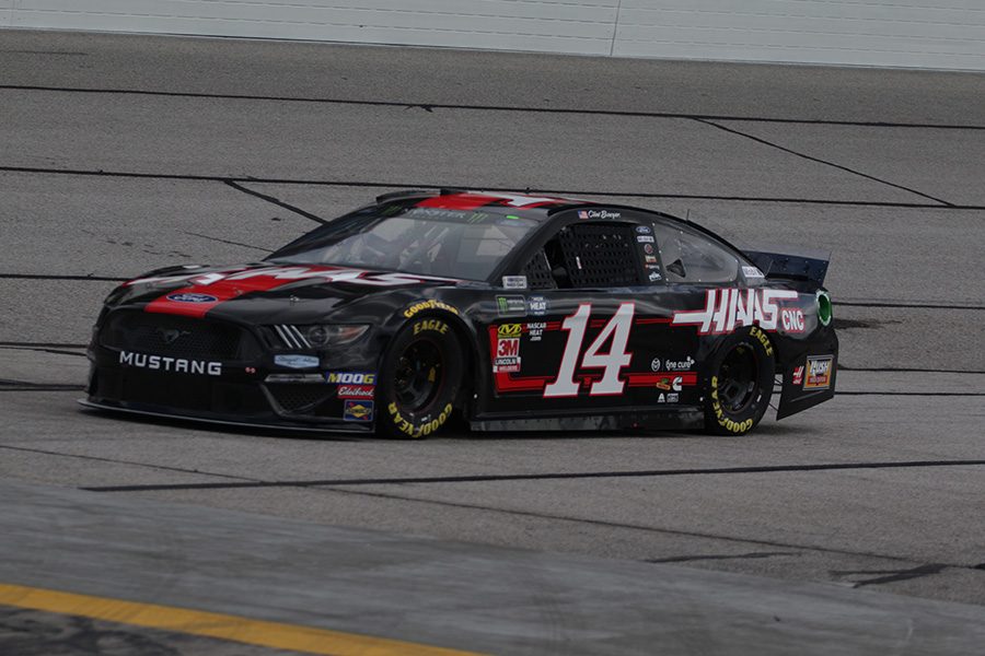 Clint Bowyer, driver of  No. 14 Haas Automation Ford Stewart-Haas Racing, paced the first practice with a speed of 180.152 mph and a time of 30.774 seconds. Teammate Aric Almirola placed second behind Bowyer with a speed of 179.998 mph and a time of 30.802 seconds.