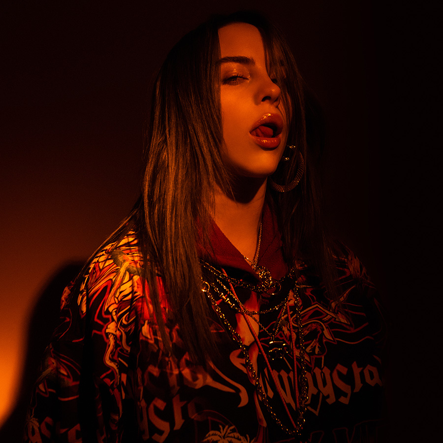 Billie Eilish’s artist photo that was made specifically for her new album. Even though Eilish has been an active singer since age 13, this is her first full-length album after releasing singles and an EP over the past few years. 